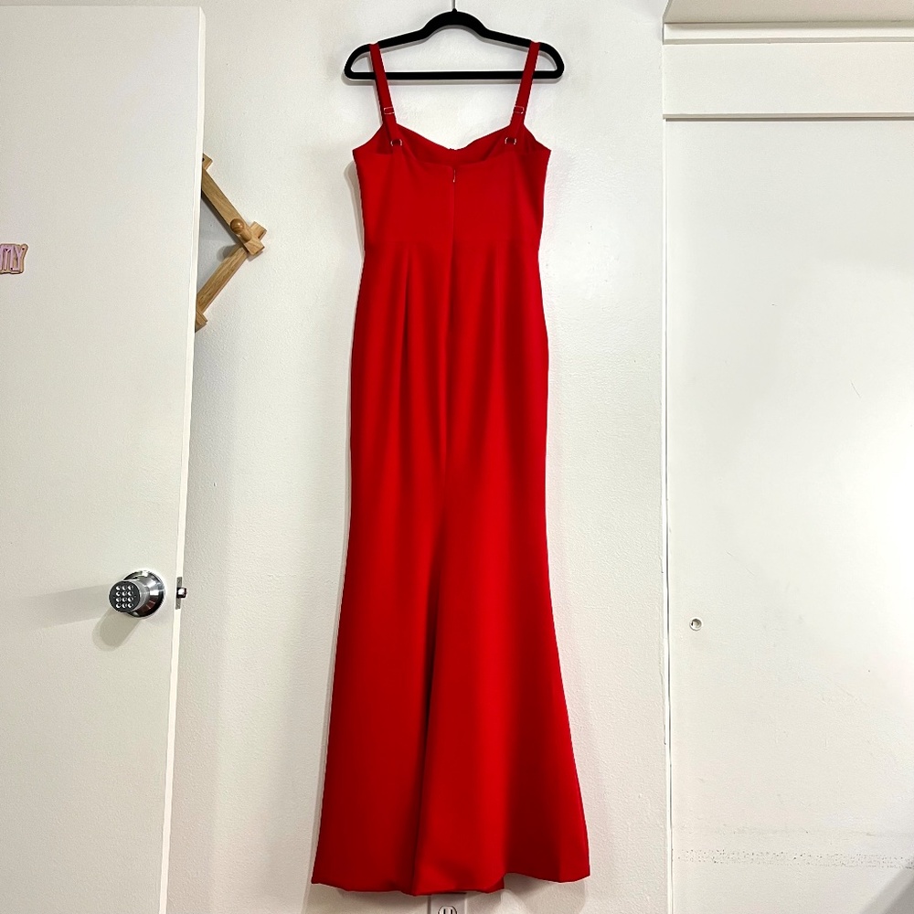 NWOT Dress The Population Brooke Twisted Front Hi Slit Gown, Medium - Picture 6 of 12